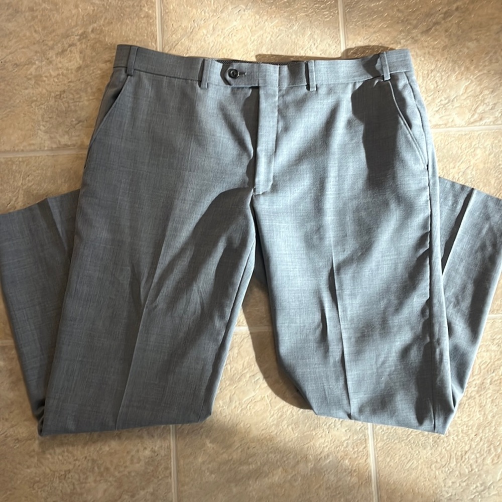 Chaps mens gray dress slacks 38/30